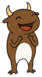 Buwa: smiling face with open mouth and tightly closed eyes